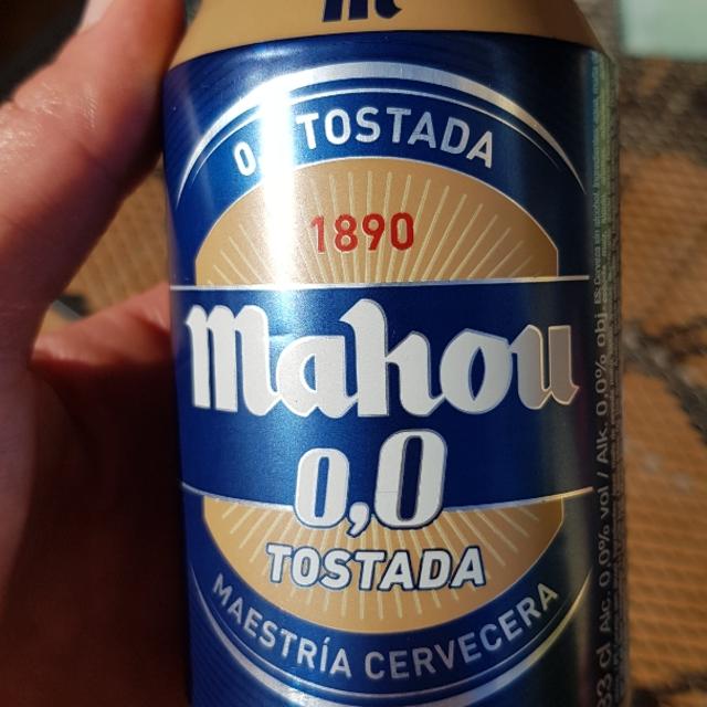 Cerveza sin alcohol 0.0 Tostada Mahou