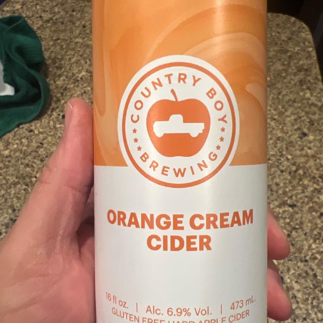 Orange Cream Cider - Country Boy Brewing | Photos - Untappd