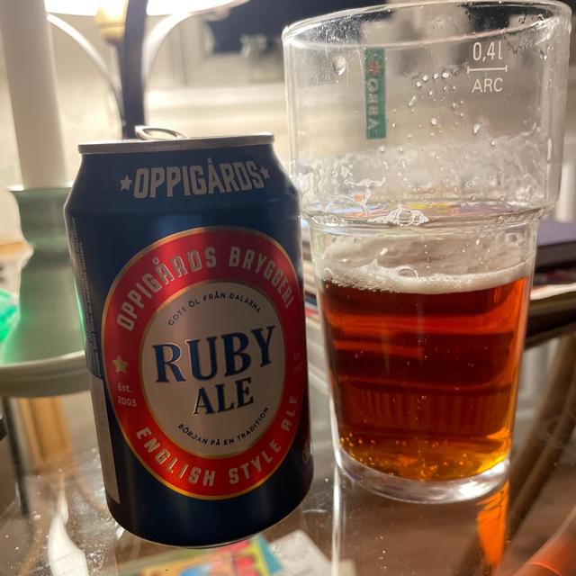 Ruby Beer Color Ruby Ale - Oppigårds Bryggeri | Photos - Untappd