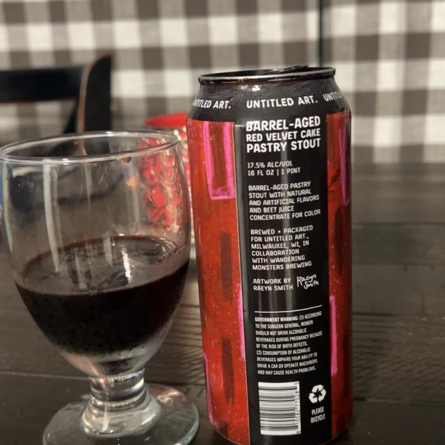 Red Velvet Cake Pastry Stout - Untitled Art - Untappd