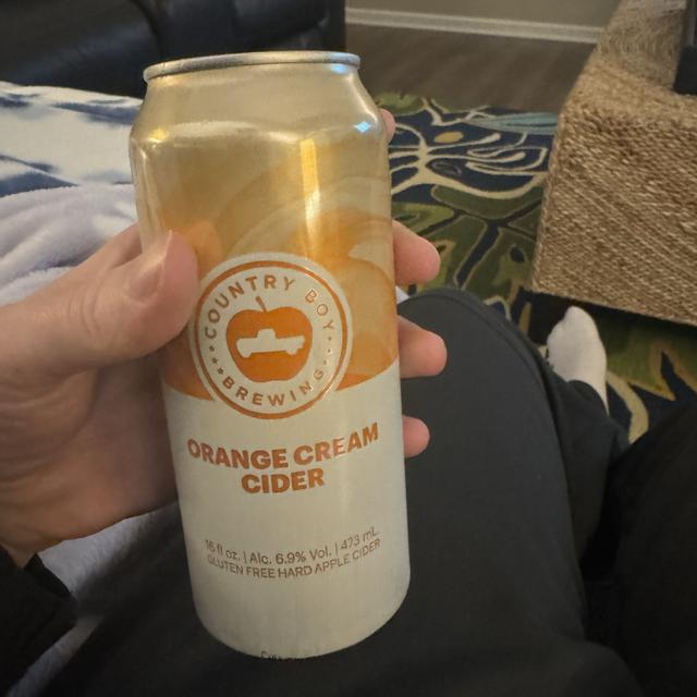 Orange Cream Cider - Country Boy Brewing | Photos - Untappd