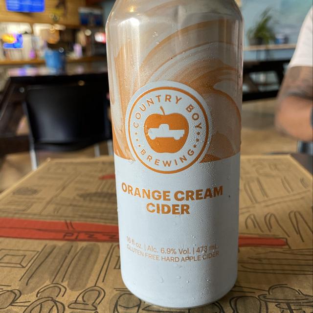 Orange Cream Cider - Country Boy Brewing | Photos - Untappd