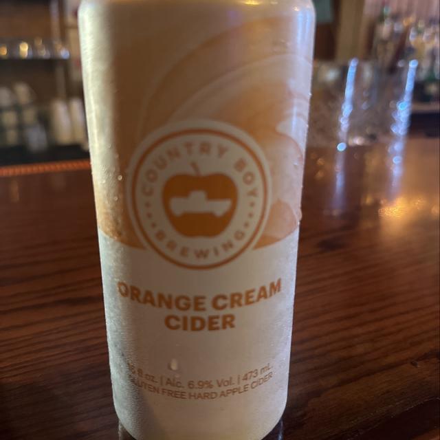 Orange Cream Cider - Country Boy Brewing | Photos - Untappd