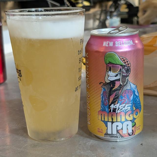 Voodoo Ranger 1985 Mango IPA - New Belgium Brewing Company - Untappd