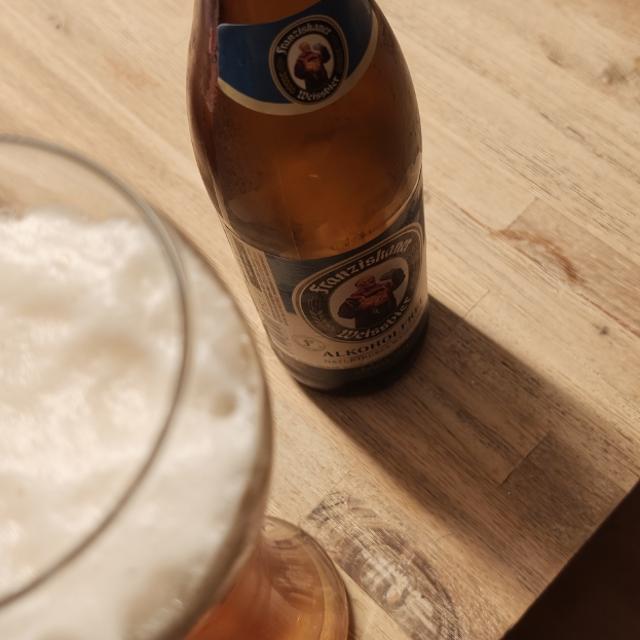 Franziskaner Weissbier Alkoholfrei, gefotografeerd door Sebastian