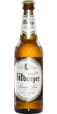 Bitburger Premium Pils product label