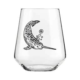 Whale Glass #3 product label