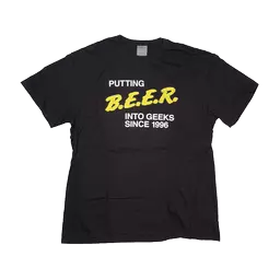 BeerAdvocate BEER Shirt product label