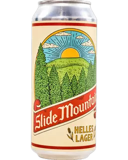 Slide Mountain Helles Lager product label