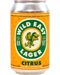 Wild East Citrus Lager product label
