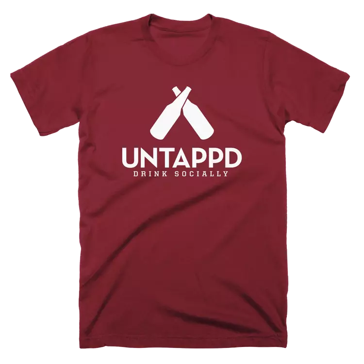 Untappd Logo Shirt (Cardinal)