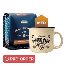 Untappd Campfire Mug x Coffee Combo product label