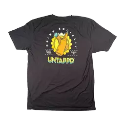 Untappd Drink Socially Tee product label