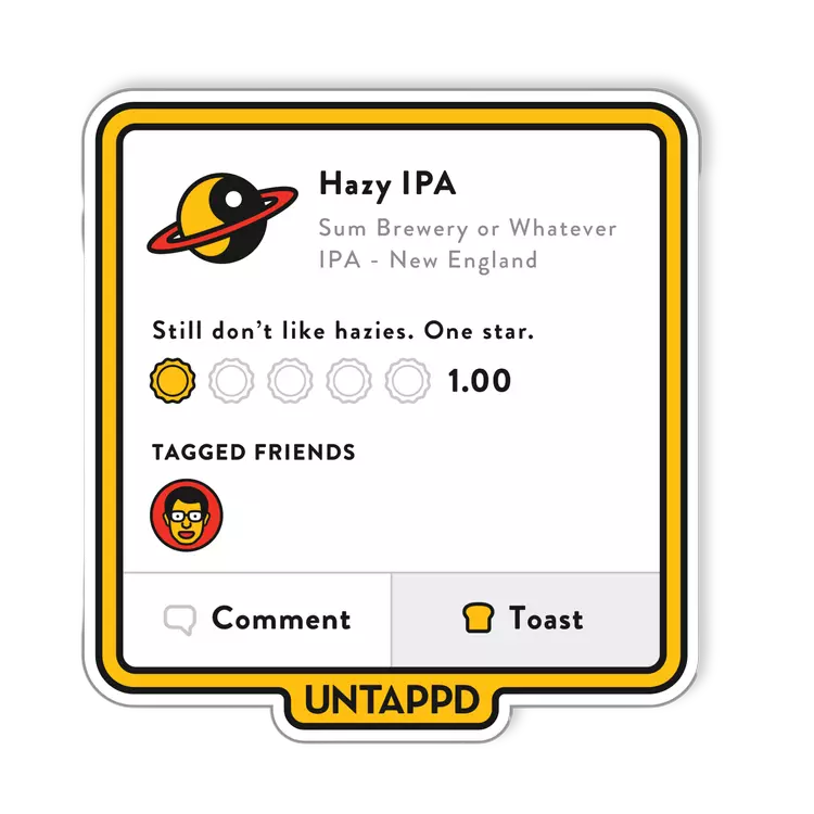 Hazy Review Sticker