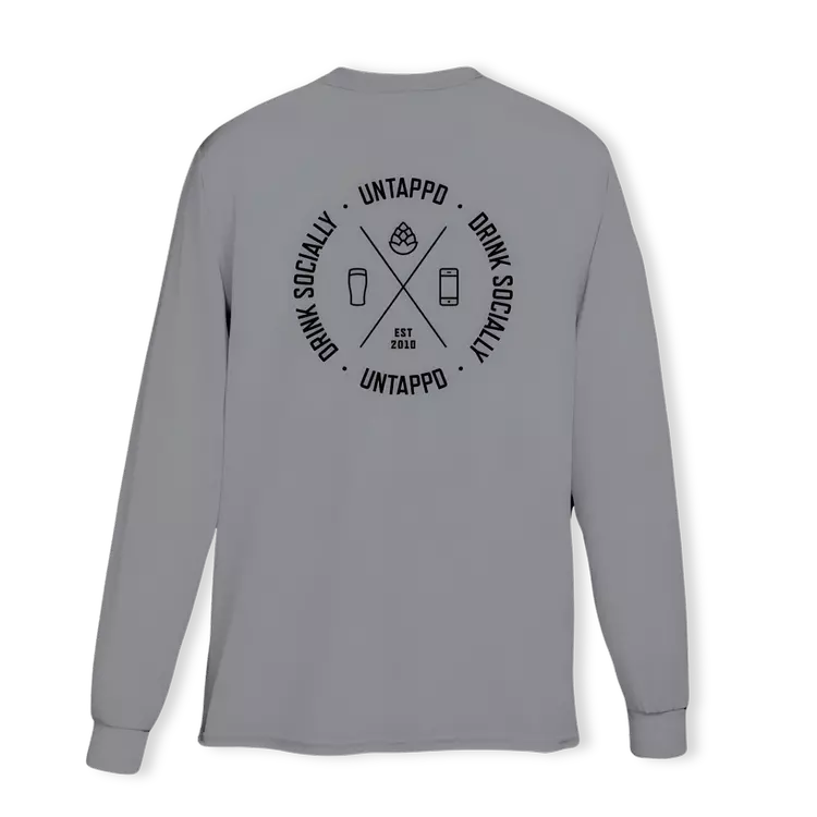 Untappd Cipher Long Sleeve Shirt (Grey)