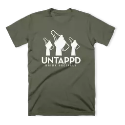 Untappd Loyalist Shirt (Army Green) product label
