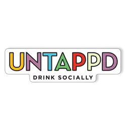 Untappd Color Sticker product label