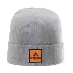 Untappd Leather Badge Beanie product label