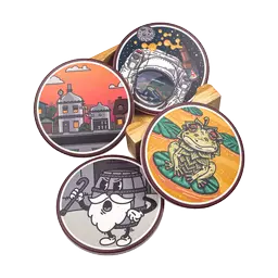 Untappd 2024 Badge Coasters product label