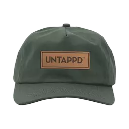 Untappd Forest Green Dad Hat product label