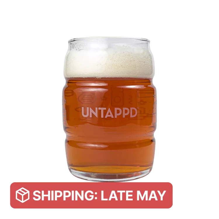 Untappd Barrel Glass