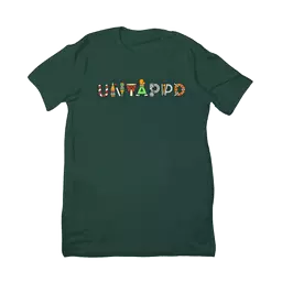 Untappd x Pseudodudo Holiday Shirt (Green) product label