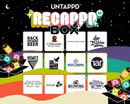 Untappd Recappd Beer Box 2025 product label