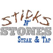 Sticks n' Stones Steak & Tap logo