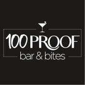 100 Proof & Bites logo