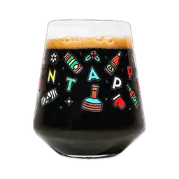 Untappd x Pseudodudo Holiday Glass product label