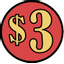 Three Dollar Dewey's logo