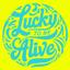 Lucky to be alive logo